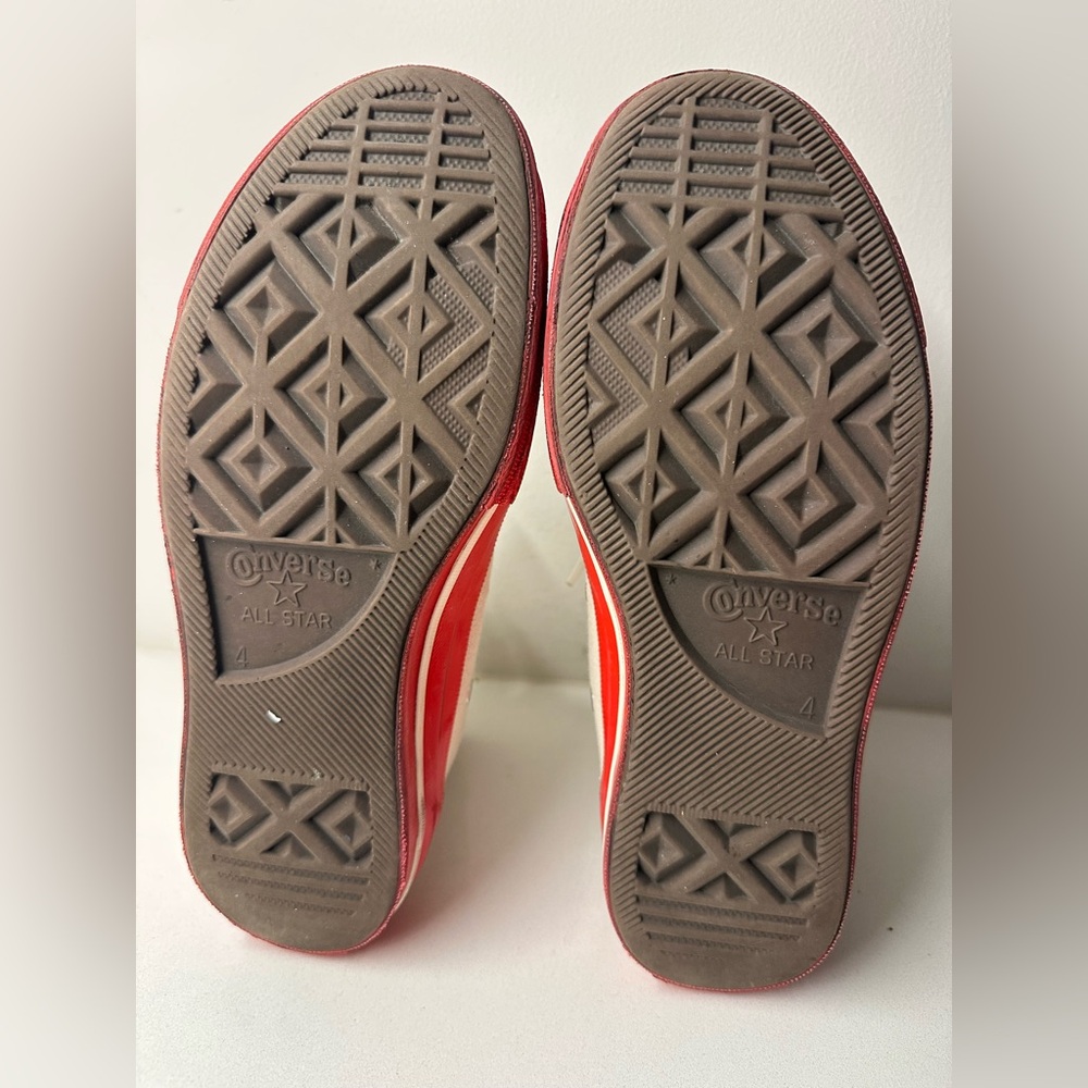 Comme des Garçons PLAY x Converse Chuck 70 High Tops Women’s US 6 Red Sole - Picture 7 of 10